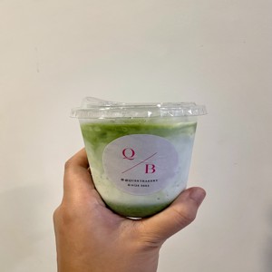 Signature strawberry matcha latte