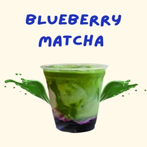 blueberry matcha